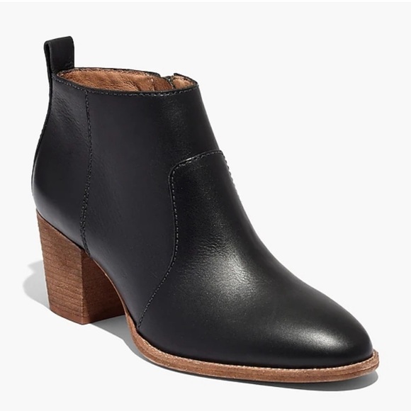 Madewell The Brenner Boot in Leather Heeled in black size 7.5 - Picture 4 of 10